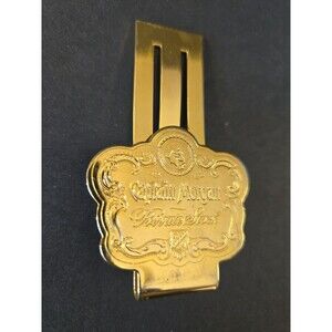 Rare Captain Morgan Private Stock Rum Gold Tone Metal Money Clip HTF Promo VGUC